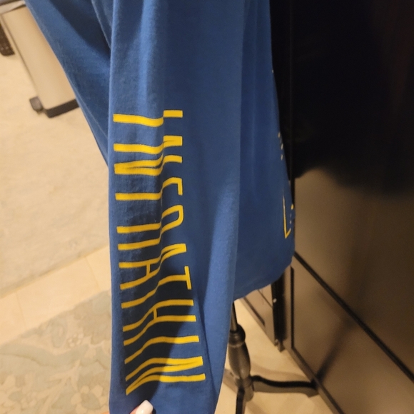 DSMNY Infrathin Long  Blue Shirt in Mens Size Medium - Picture 2 of 5